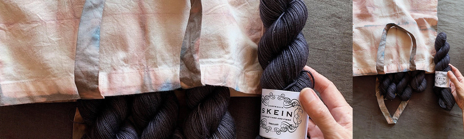 Hand-dyed project bags