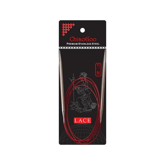ChiaoGoo Red Lace Stainless Steel Fixed Circular Needles