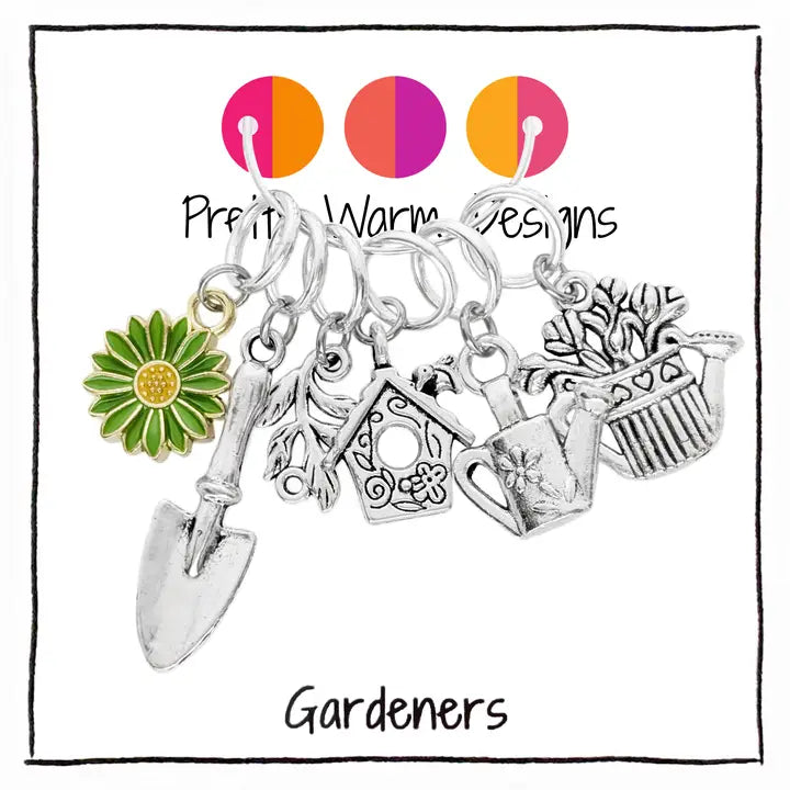 Gardeners - Ring Stitch Markers by Pretty Warm