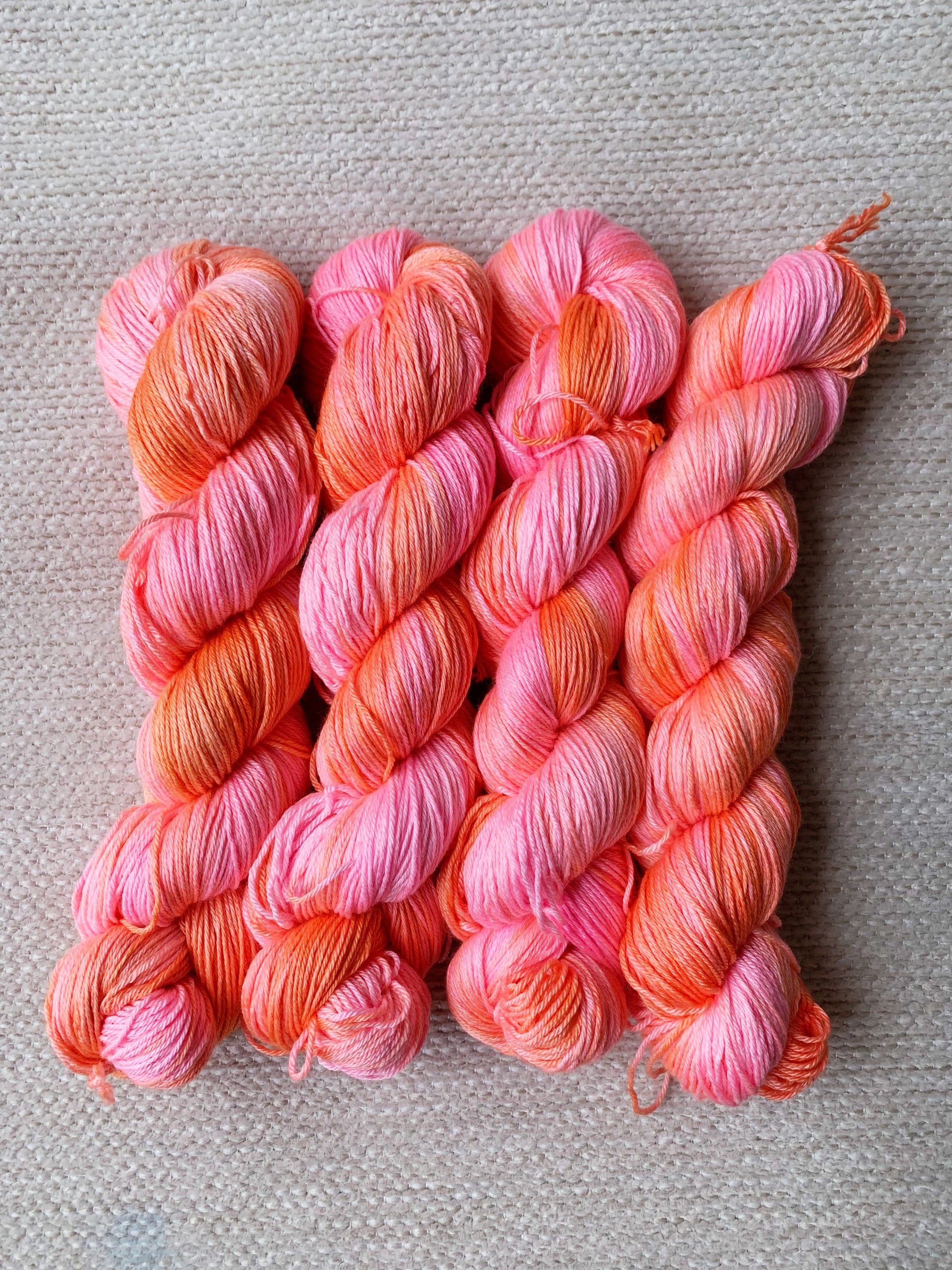 Fluro Peach - Silky Sock