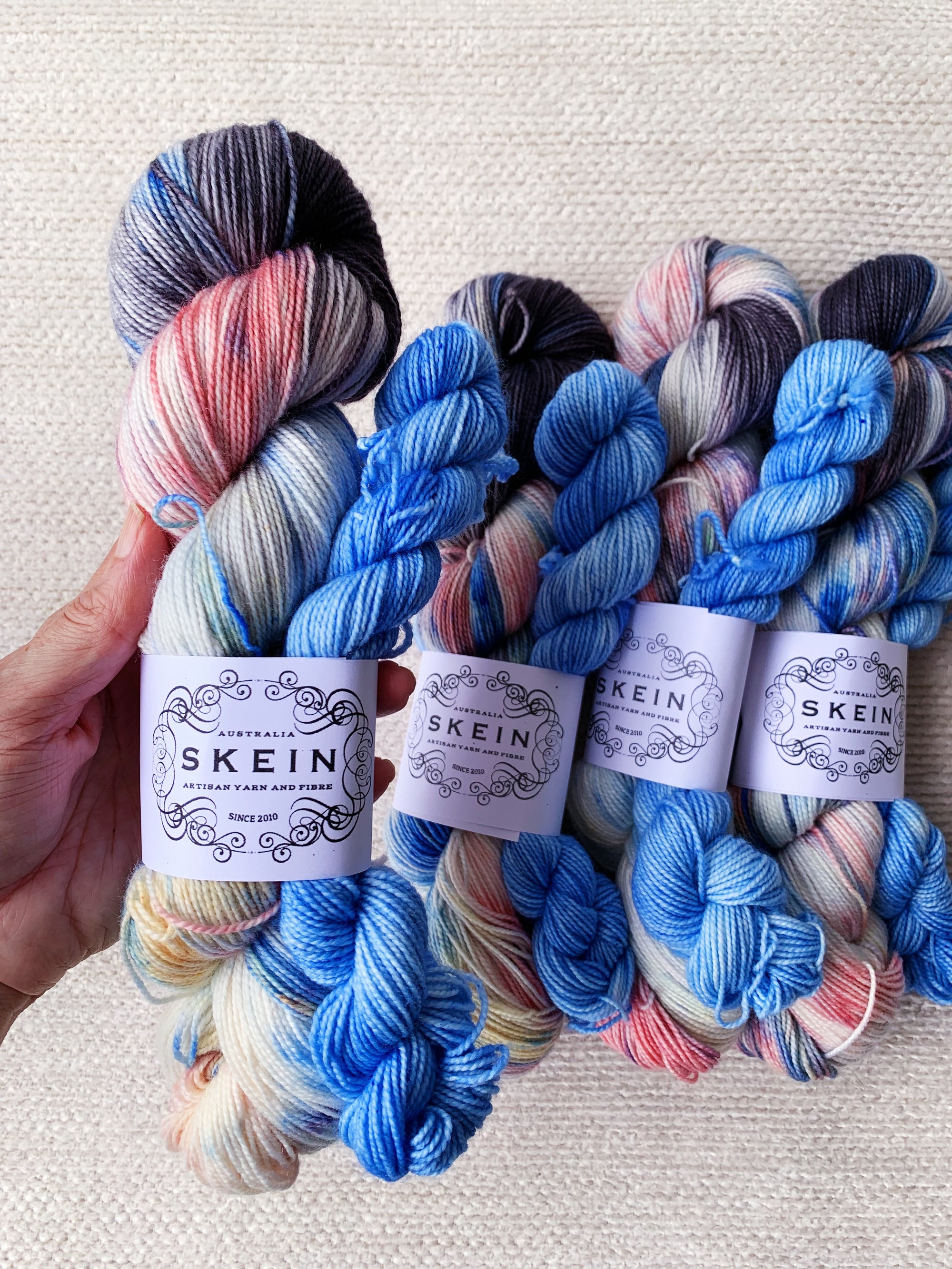 Vanilla Ice Cream with Blueberry Sprinkles - Sugar Rush Sock Kit