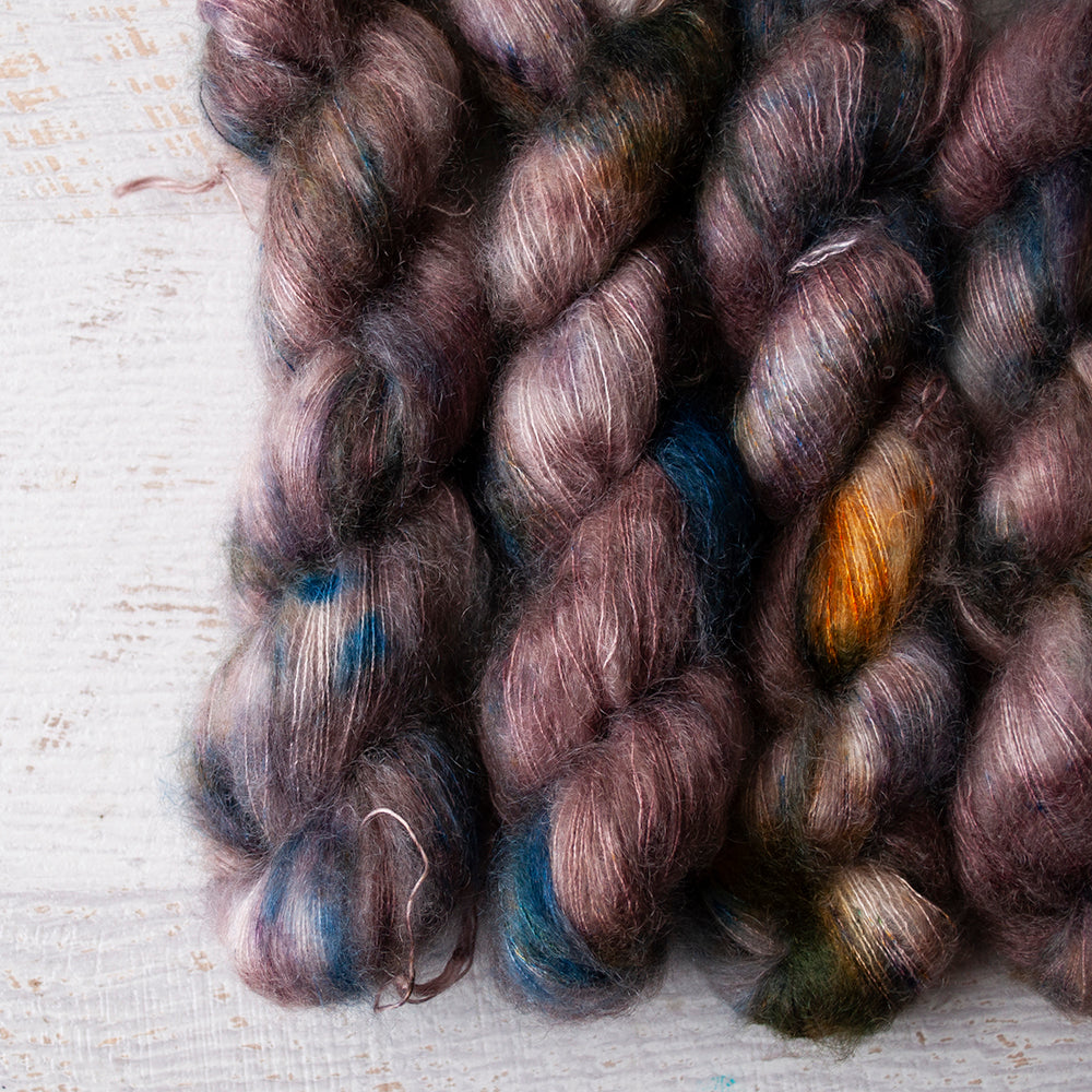 Coffee Grounds - Mohair Silk Lace